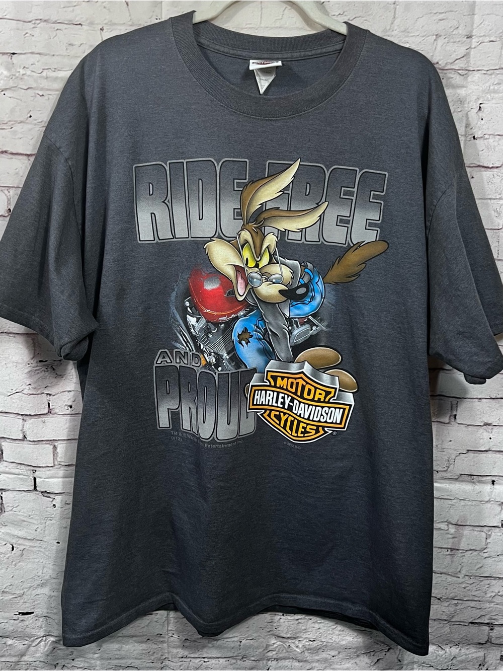 Harley-Davidson 2012 Harley-Davidson Wyle E Coyote Looney Tunes Shirt 2X Jackson
